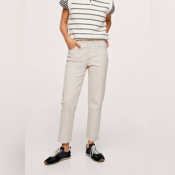 MANGO cropped straight pants - Picture 3 of 3